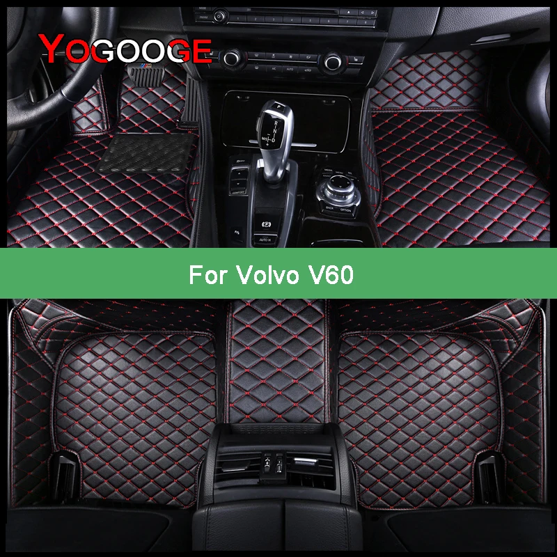 YOGOOGE Car Floor Mats For Volvo V60 Foot Coche Accessories Auto