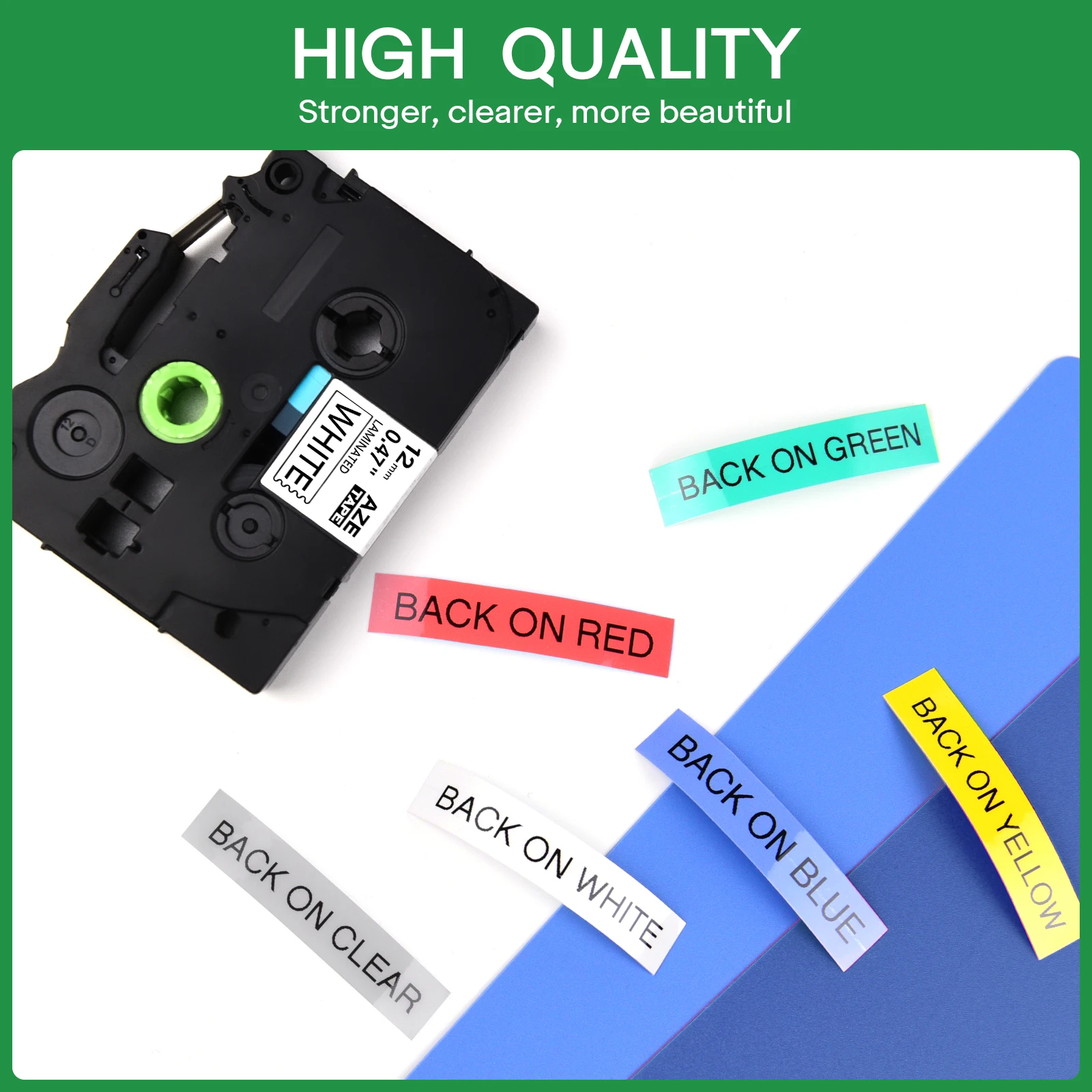 Label Tape 1Pcs TZ Compatible for Brother Label Cartridge 9mm/12mm/18mm 211 221 231 251 For P-Touch Series Label Maker