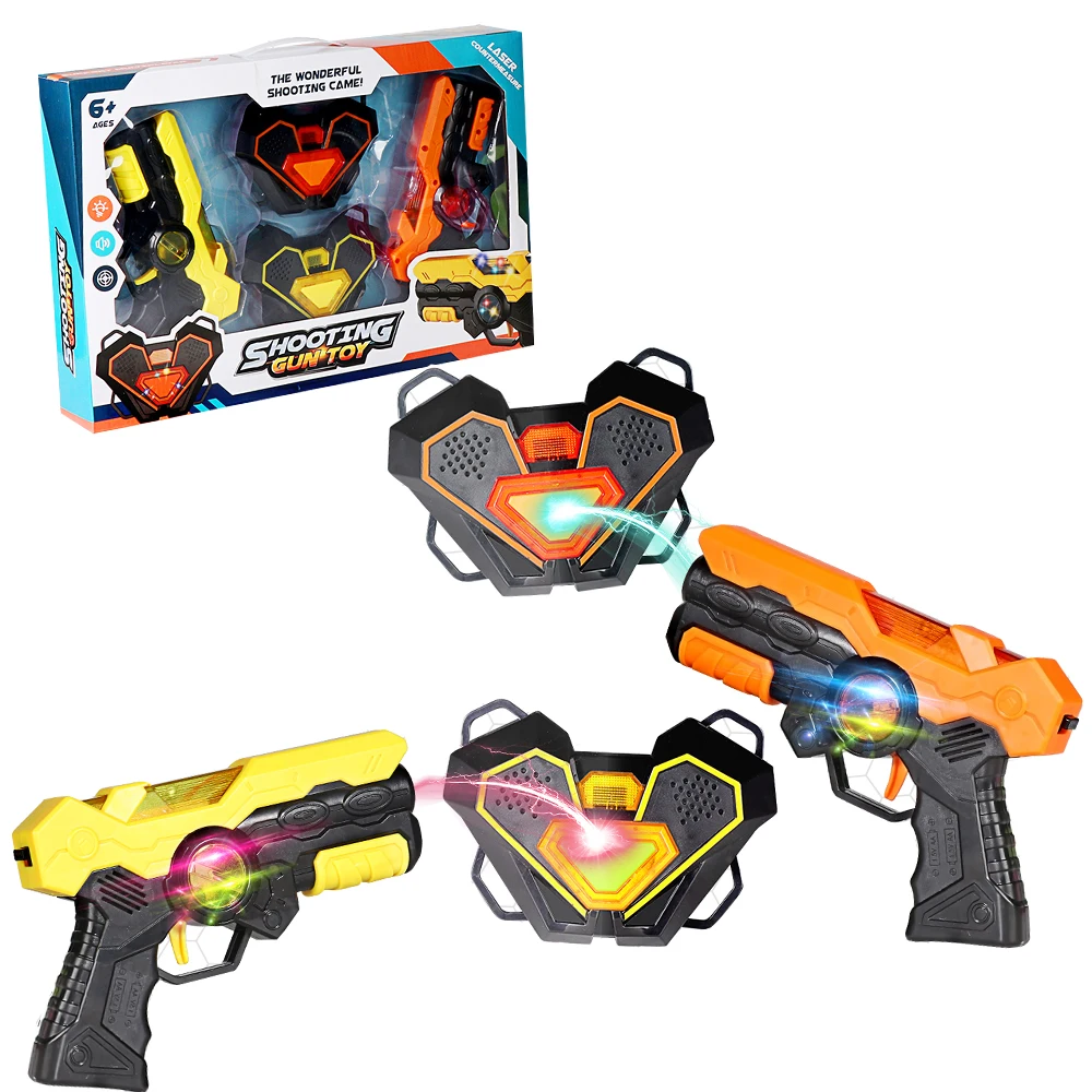 Laser Tag Battle Game Gun Set pistole giocattolo elettriche a