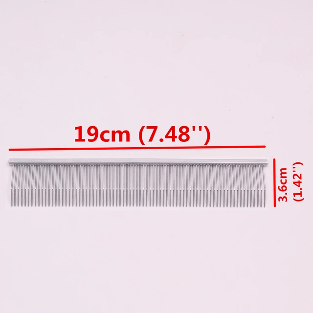 Copper Dog Grooming Combs Pet Boundary Knot Massage Tools Professional Salon Cat Hair Cleaning Crescent High Low Teeth 7816# 4
