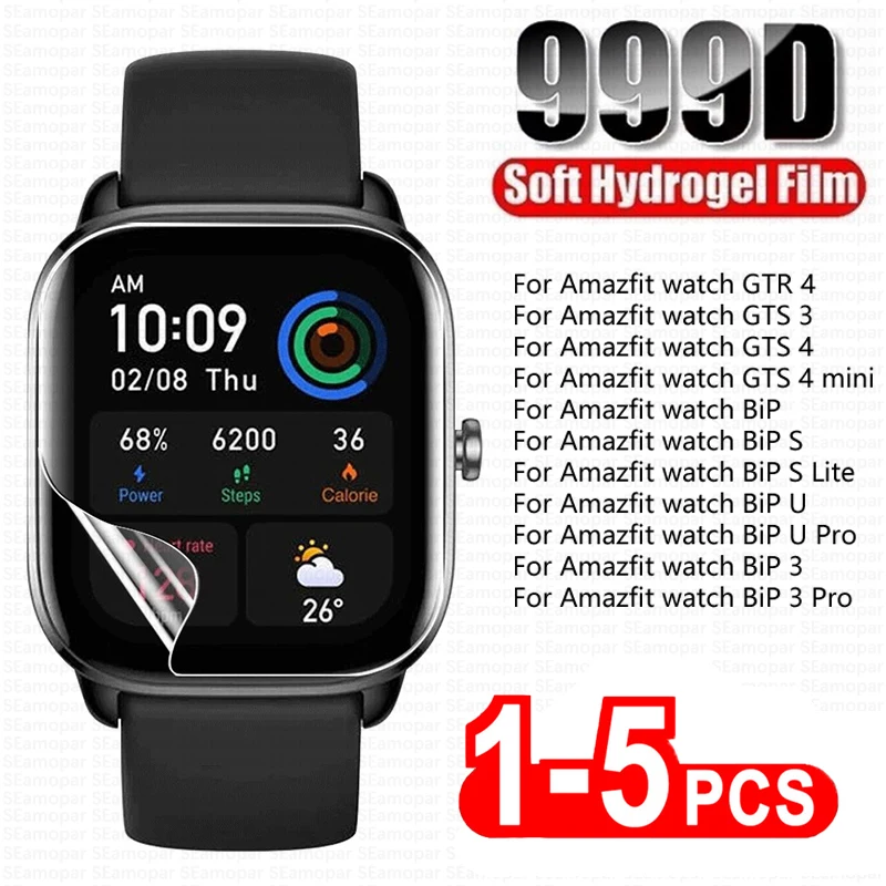 Pellicola Idrogel Per Xiaomi Amazfit Bip S Lite Bip U Pro Bip 3 Proteggi Schermo Per Huami Amazfit Gtr Gts 3 4 Mini Pellicola Protettiva