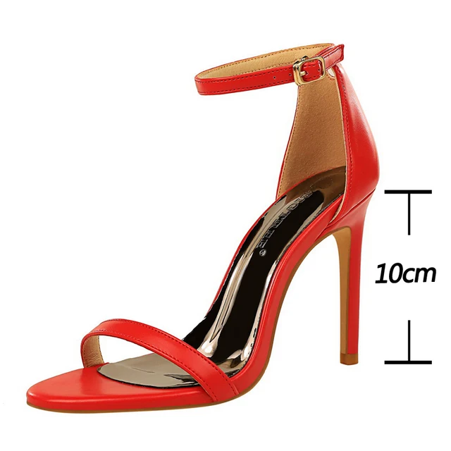 Plain Open Toe Heeled Sandals 2