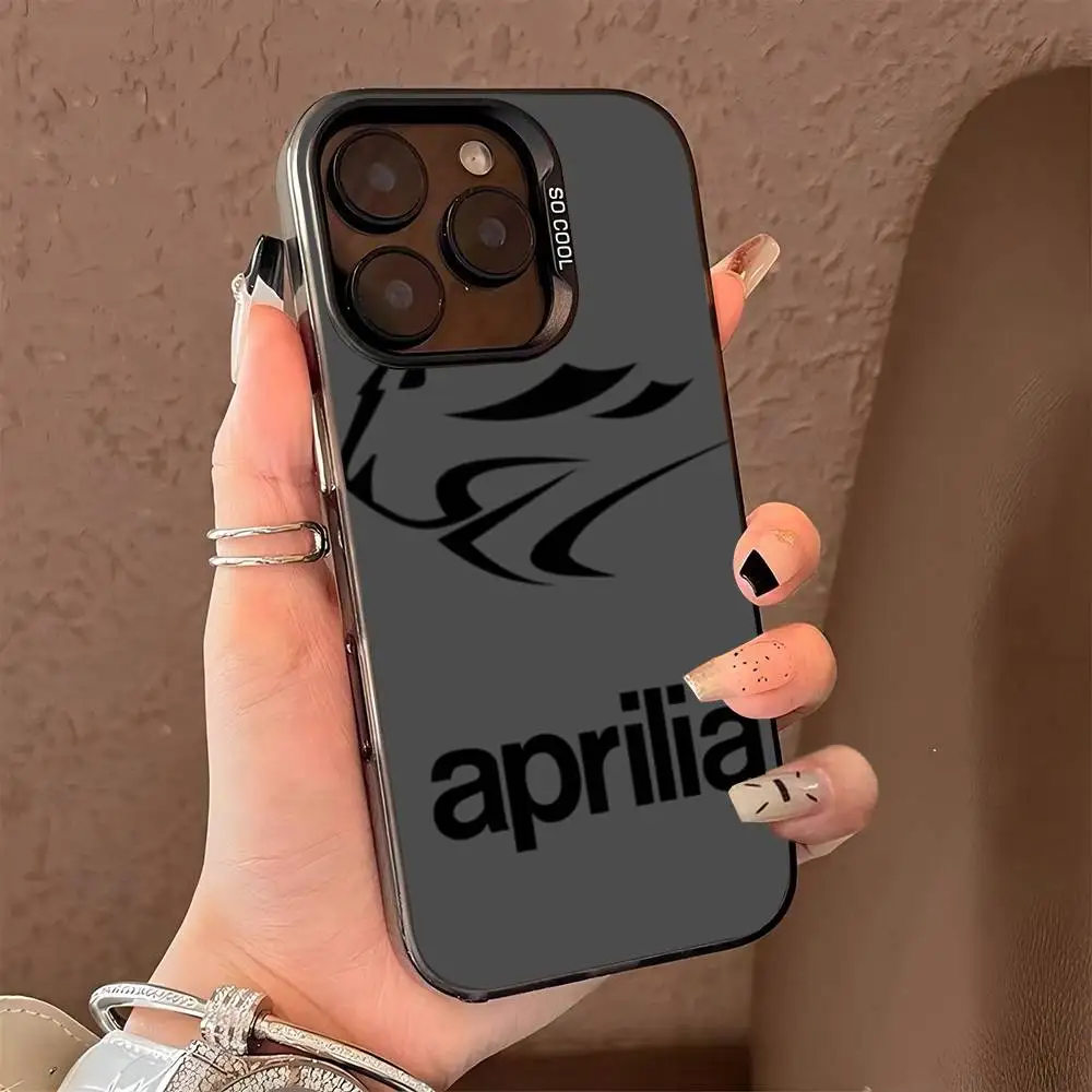 Coole Aprilia Racing Farb-Handyhülle für iPhone 17 16 15 14 13 12 11 Pro Max Plus Pro Schutzhülle – Detail 6