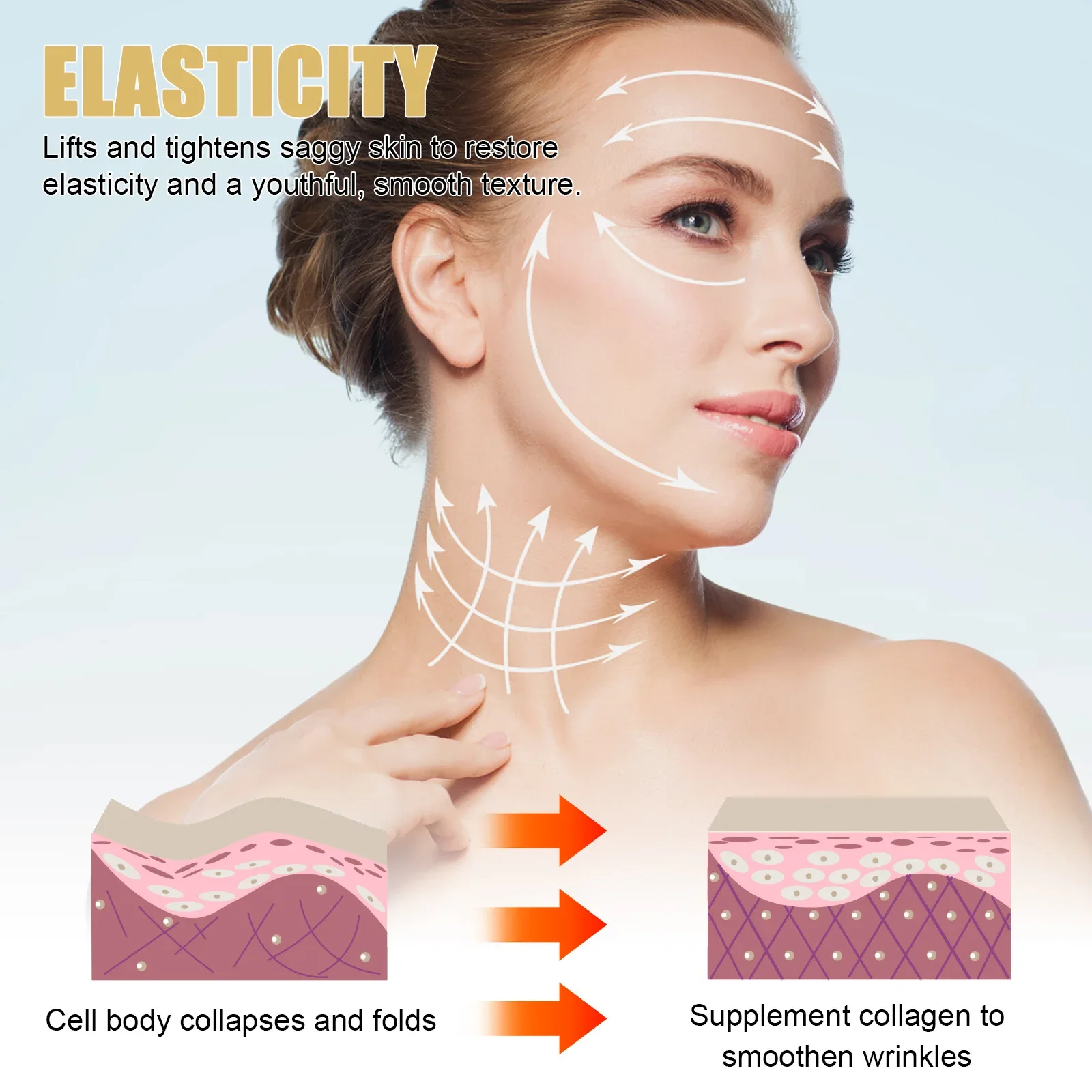 EELHOE Anti-Wrinkle Facial Serum Firming Face Lift Anti Aging Fade Fine Line Moisturizing Skin Nourish Pore Shrinking Serum 30ml 3