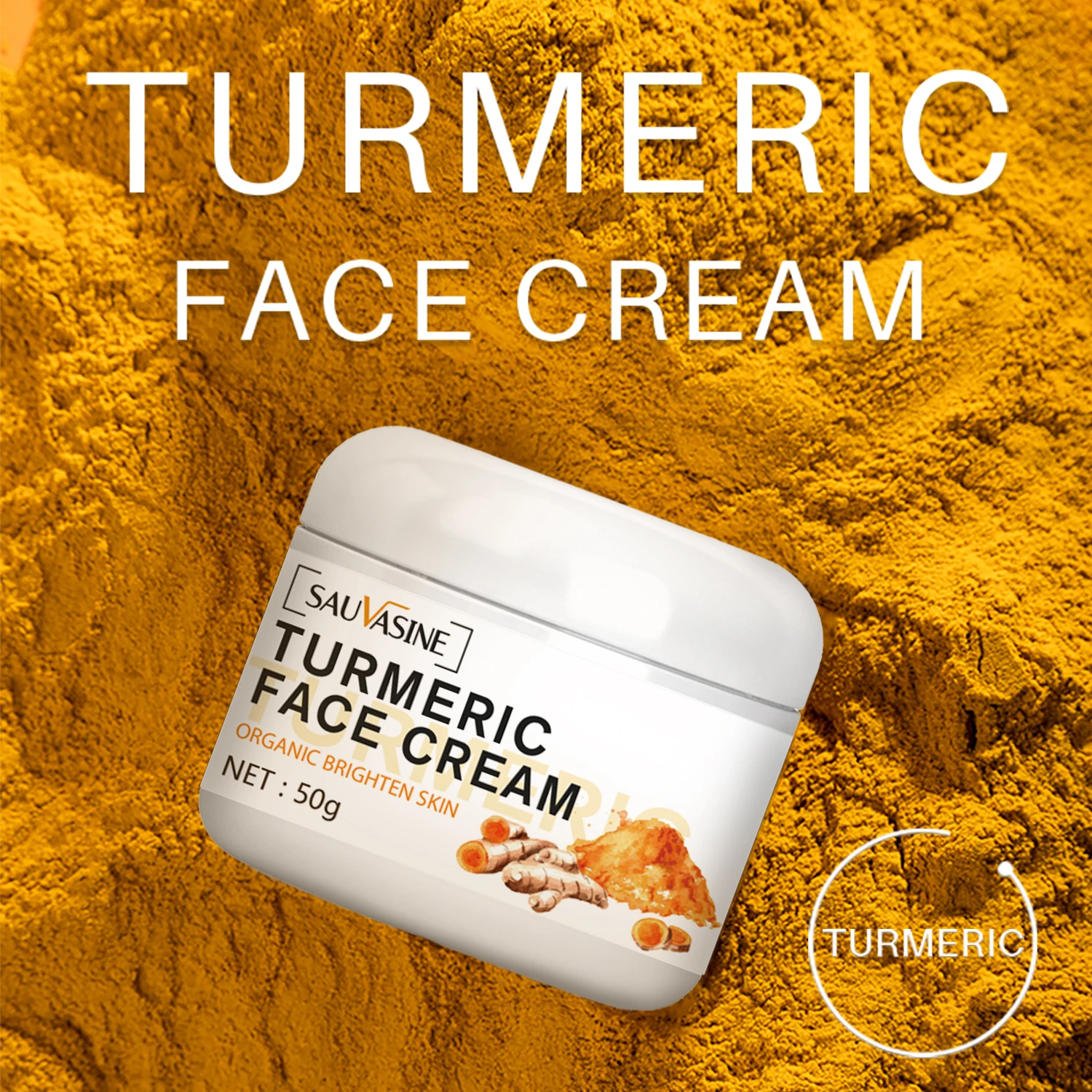 Professional Turmeric Face Cream Whitening Anti Aging Nonirritating