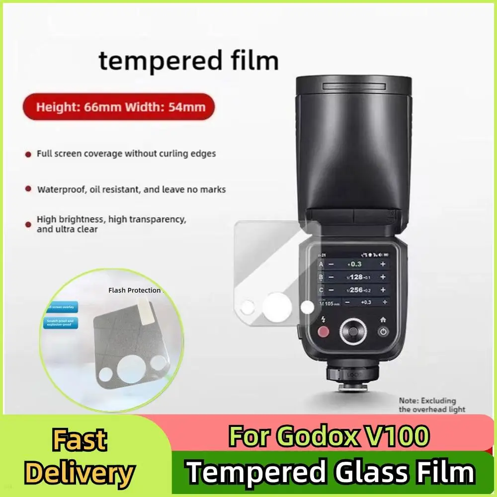 Screen Protector Film For Godox V100 Light Tempered Glass Film For Godox V100 LCD Display Window Acrylic tempered film glass