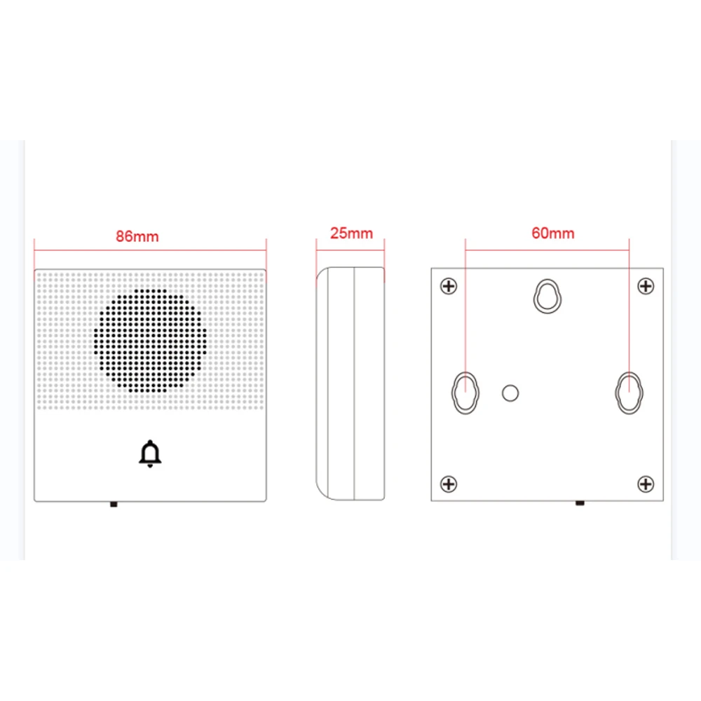 38 Sound Access Control DoorBell Wired Door Bell DC 12V Vocal Wired Doorbell Wel