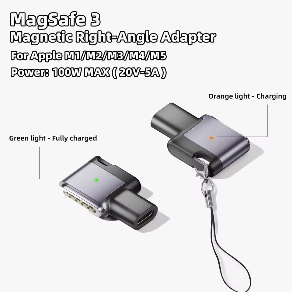 ตัวเลือกสินค้า อะแดปเตอร์ชาร์จ MacBook 100W ชาร์จเร็ว พร้อมแม่เหล็ก
