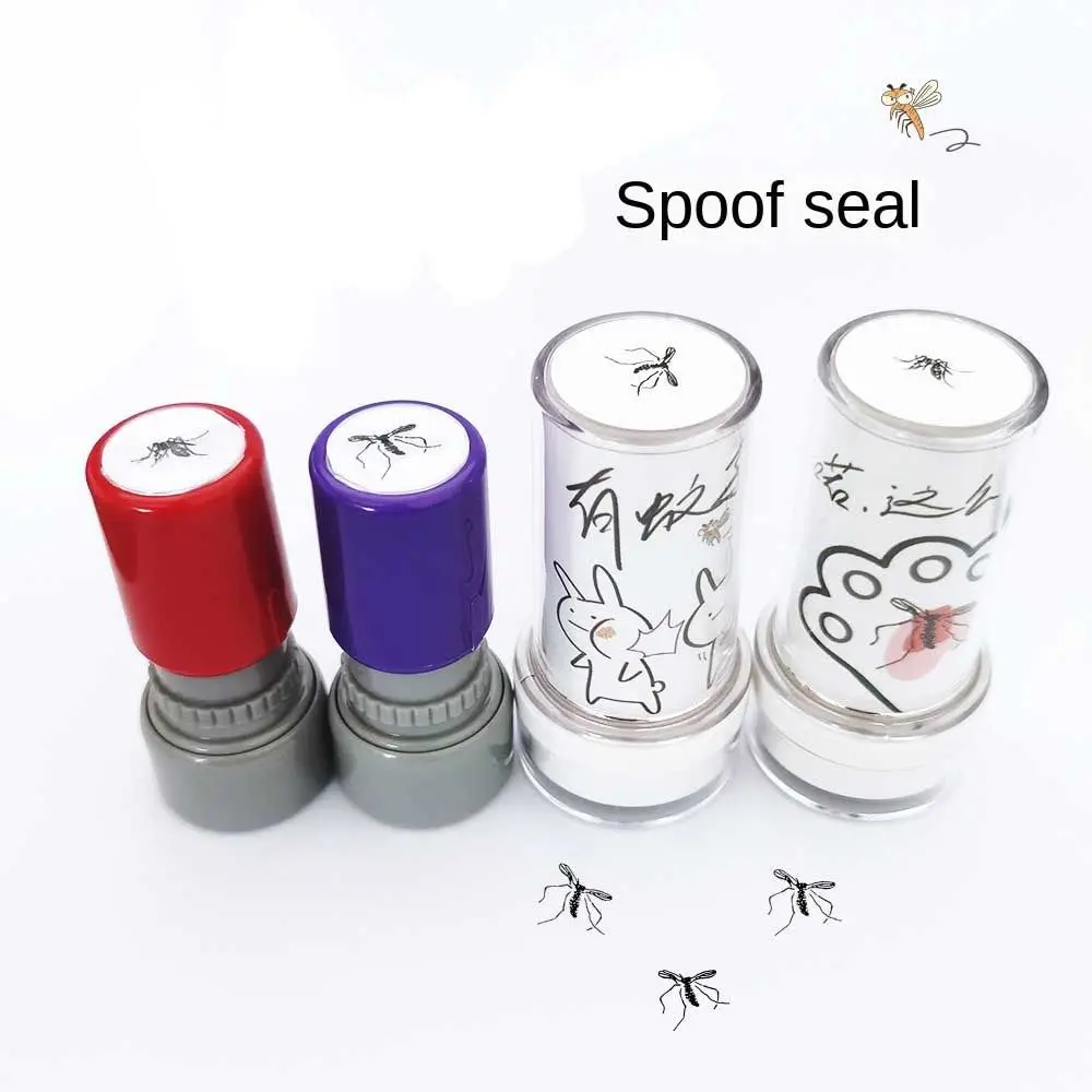 

Mosquito Assorted Stamps For Kids Self-ink Stamps Mosquito Stamps Seal Scrapbooking DIY Painting Photo Album Decor Random Color