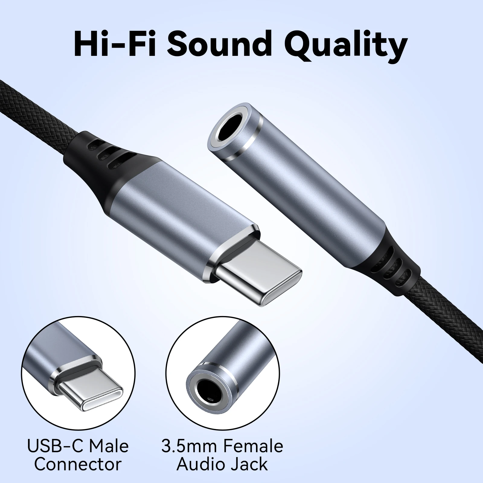 Type C to 3.5mm Jack Earphone Adapter USB-C 3 5mm thumbnail 3