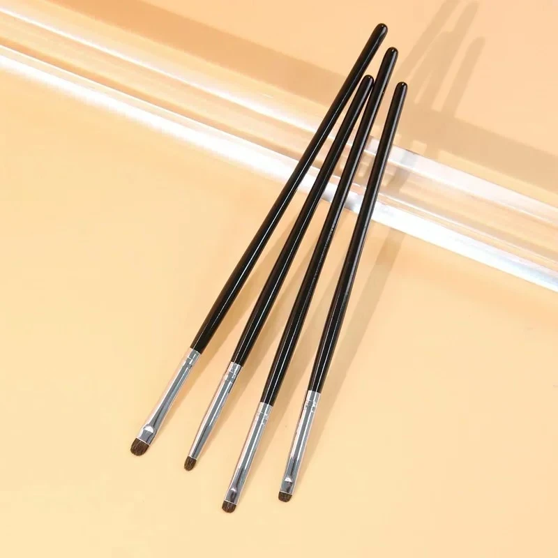 Small Angle Precise Detail Eyeshadow Brush Soft Horse Hair Eyelid Highlighter Lying Silkworm Makeup Brushes Eyes Make Up Tools