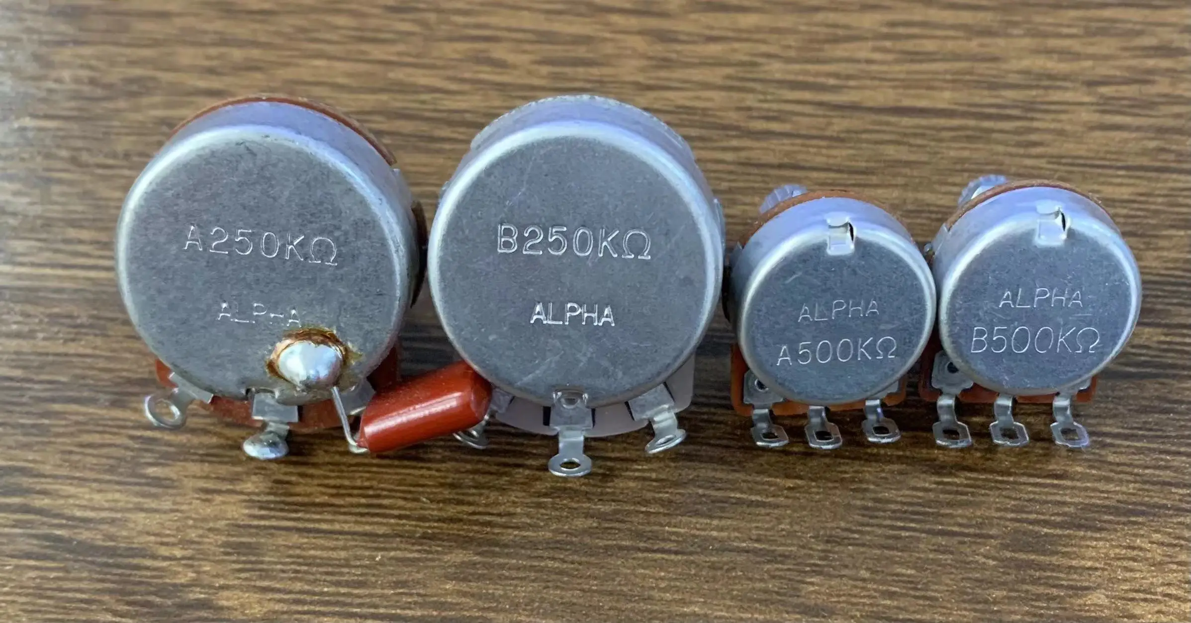 Professional ALPHA brand potentiometer A250K B250K A500K B500K tone volume for electric bass & guitar accessories in stock