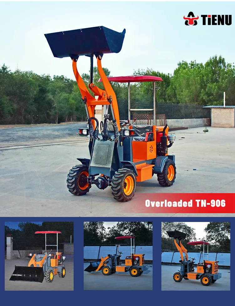 Maßgefertigter 700kg 800kg Mini-Kompaktlader Dingo Hochwertiger Kompaktlader mit Brennholzprozessor – Detail 15
