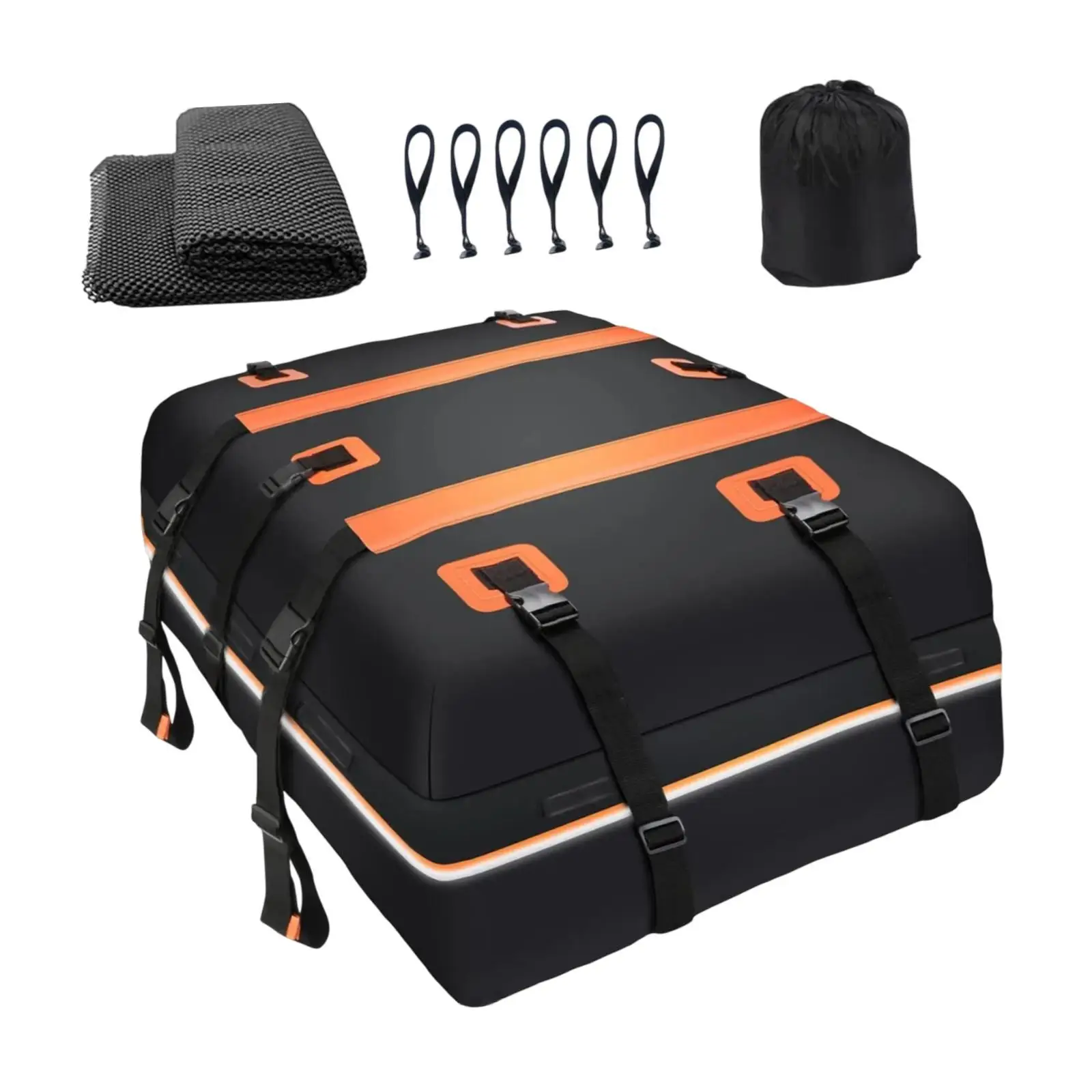 Car Roof Bag Rooftop Cargo Carrier Practical Travel Accessories Heavy Duty for All Cars with and without Rack 20 Cubic Feet Car Roof Bag Rooftop Cargo Carrier Practical Travel Accessories Heavy Duty for All Cars with and without Rack 20 Cubic Feet