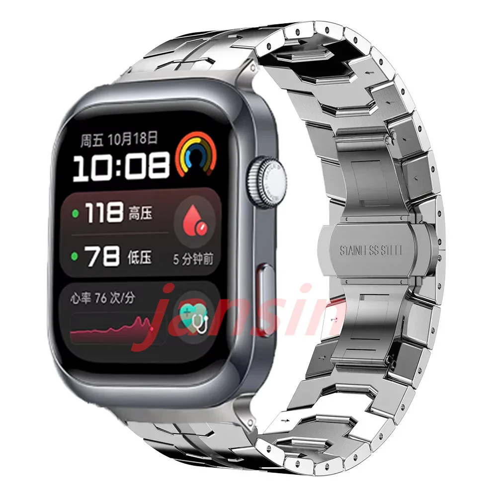 Stainless Steel Metal Wristband Bracelet - Business Watchband Accessory