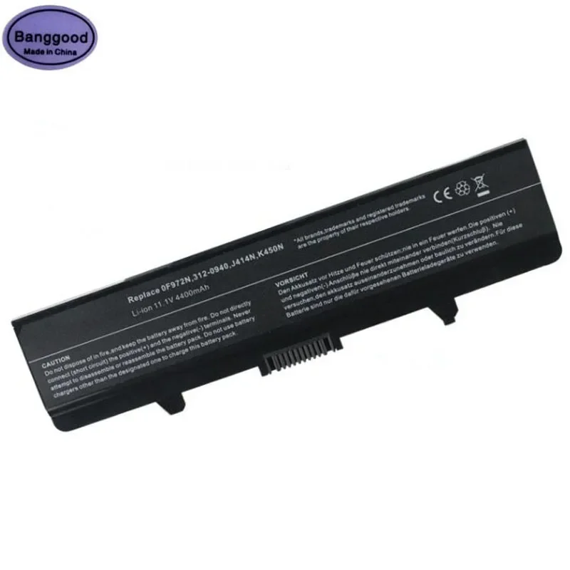 

4400mAh 0F972N J414N K450N Laptop Battery for Dell Inspiron 1440 1525 1526 1545 1750 Vostro 500 0D608H 312-0625 C601H D608H