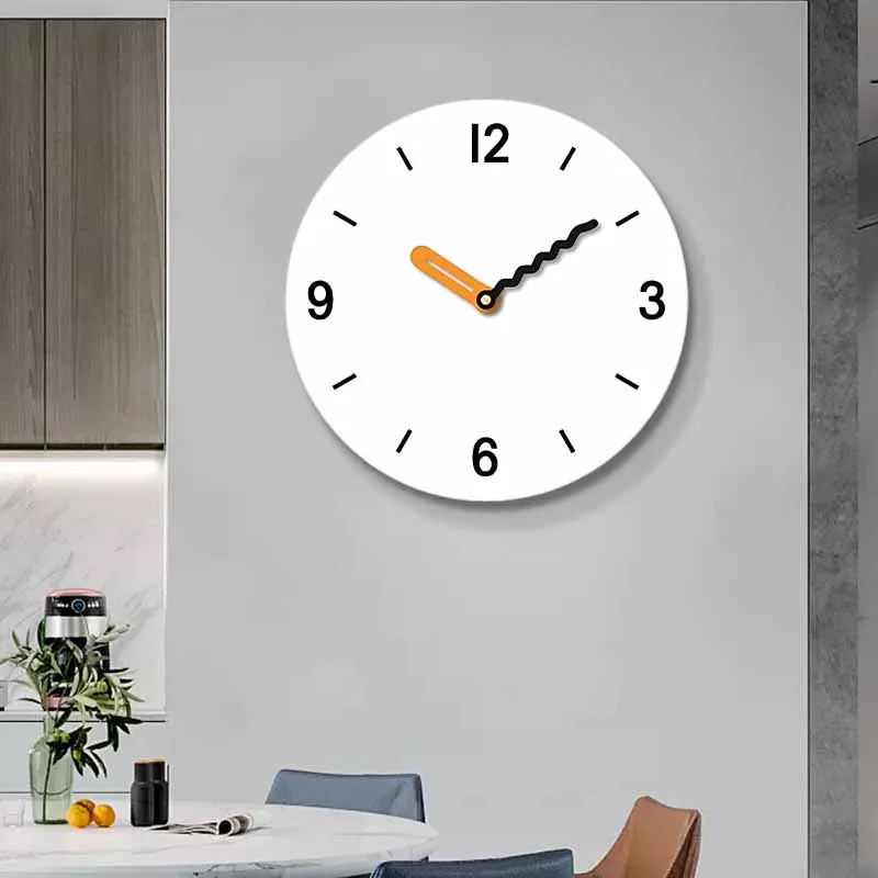 Circular digital wall clock simple and interesting pointer clock silent living room, bedroom office