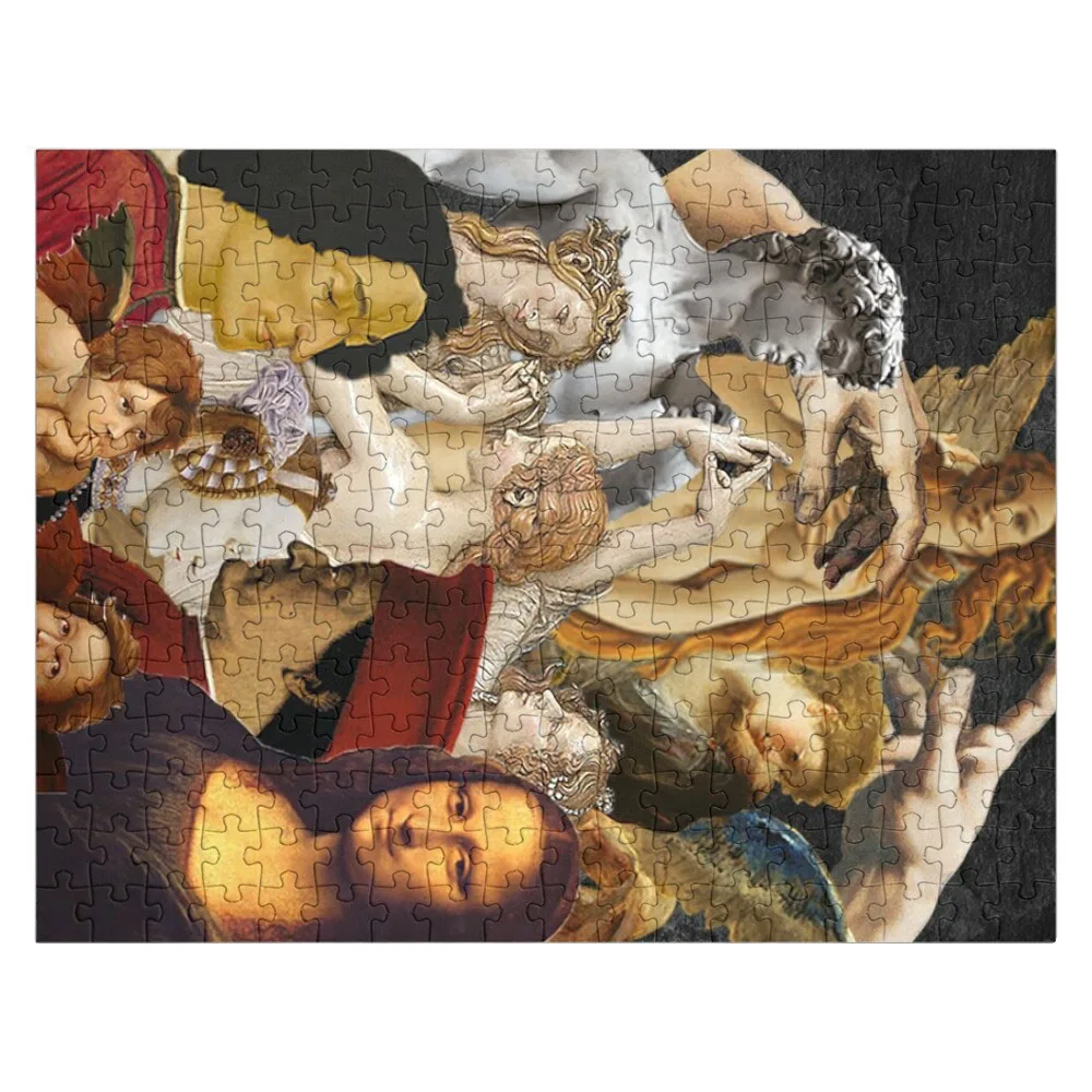 Renaissance Collage Art Jigsaw Puzzle Children Puzzle Novel Toys For Children 2022 10 25 50pcs vintage collage sketchbook sticker aesthetic stationery children s decoraction scrapbooking school supplies