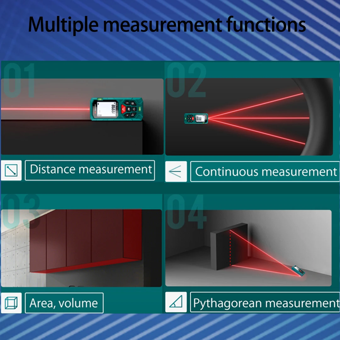 INKERSI Laser Rangefinder Professional Long-Distance Fast Response Durable Stable Measuring Tool