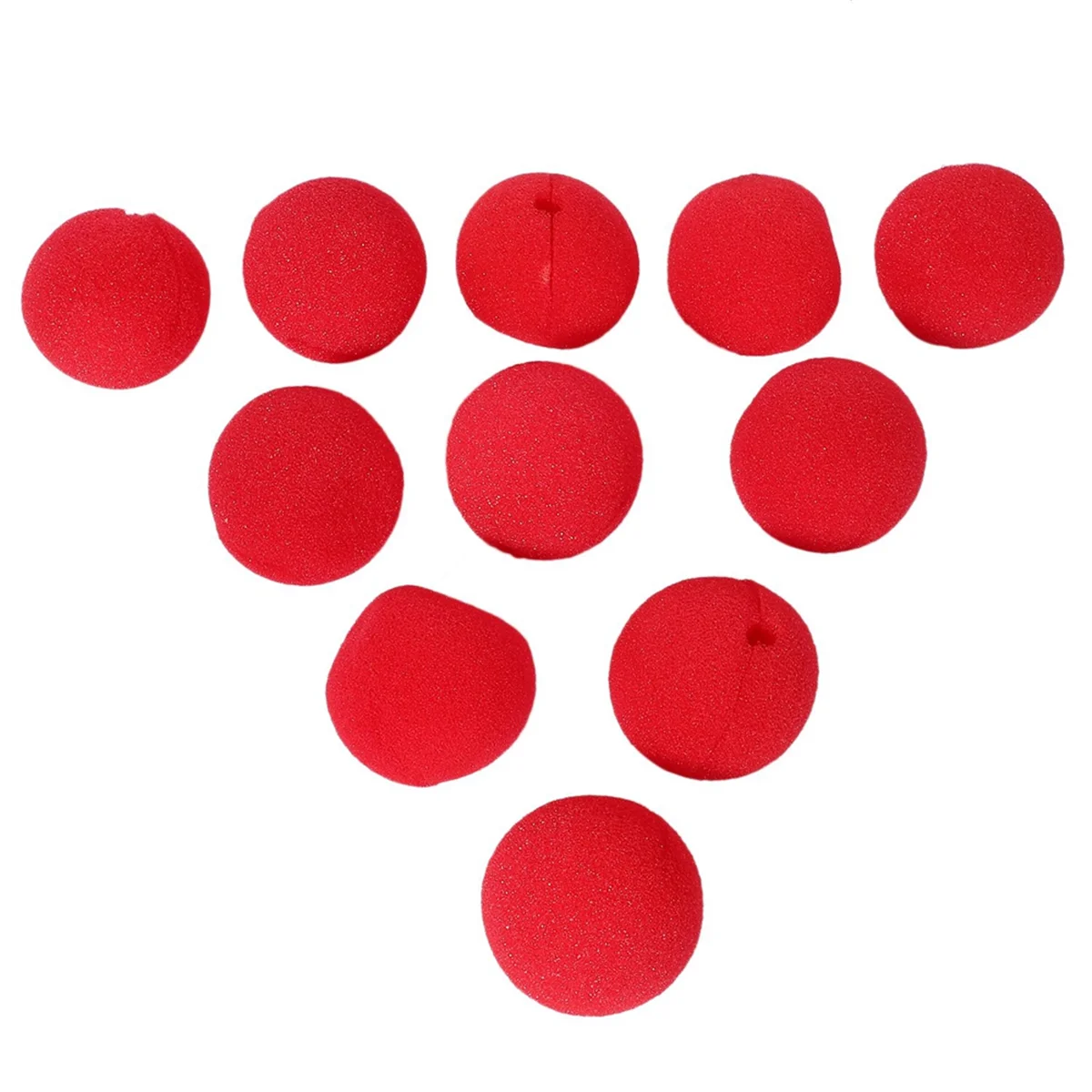 BAAU 100Pcs Adorable Red Ball Sponge Clown Nose for Wedding Decoration Christmas Halloween Costume Magic Dress