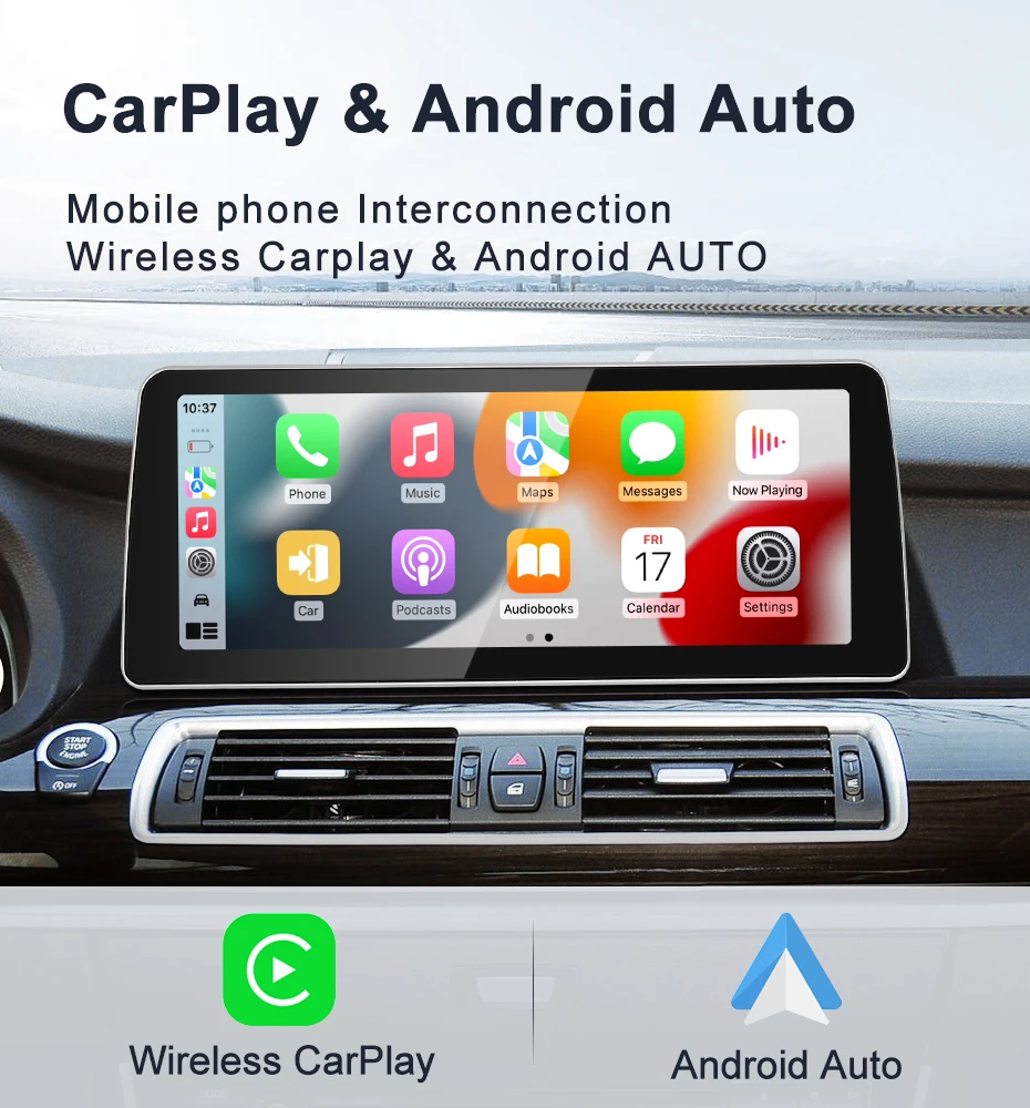 New ID6 ID7 ID8 UI 12.3inc Android14 System Wireless Carplay AUTO For BMW 5Serie