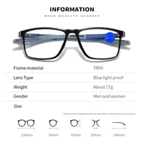 Anti-blue Light Reading Glasses Ultralight TR90 Sport Presbyopia Eyeglasses Women Men Far Sight Optical Eyewear Diopters To +4.0 6