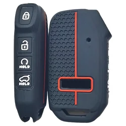 Silicone Car Remote Key Case Cover - Premium Accessory (B Black)