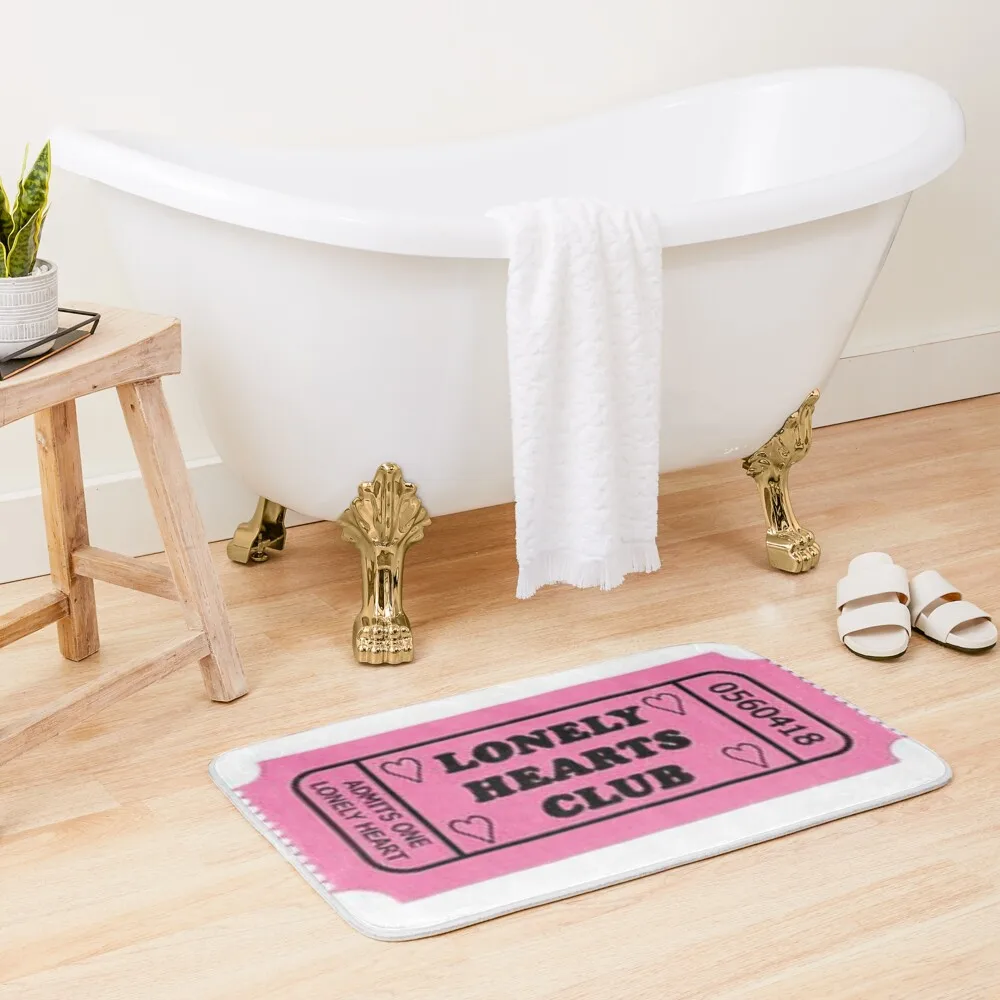 

Lonely Hearts Club Bath Mat Room Carpet Non-Slip Bathtub Bathroom Rug Mat