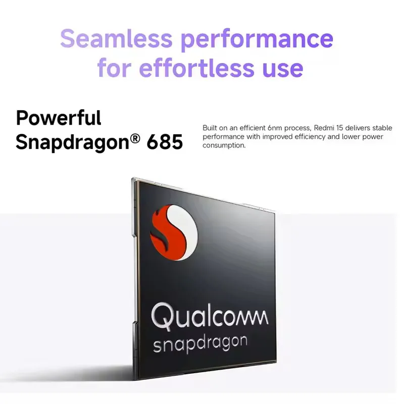 Xiaomi Redmi 15 Smartphone Snapdragon® 685 6.9" FHD+ DotDisplay 50MP Camera 144Hz 7000mAh 33W IP64 Global Version