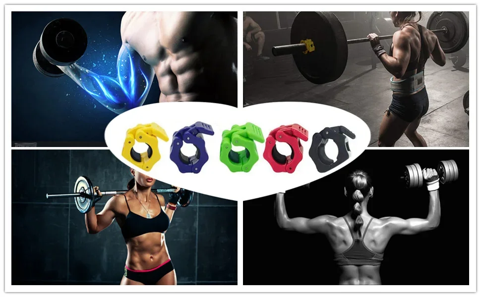 25/50mm Spinlock Halsbänner Collar Lock Hantelclips Langhantelklemmen Gewiichtheben Bar Fitnessstudio Hantel Fiess Bodybuilding_voghion.com