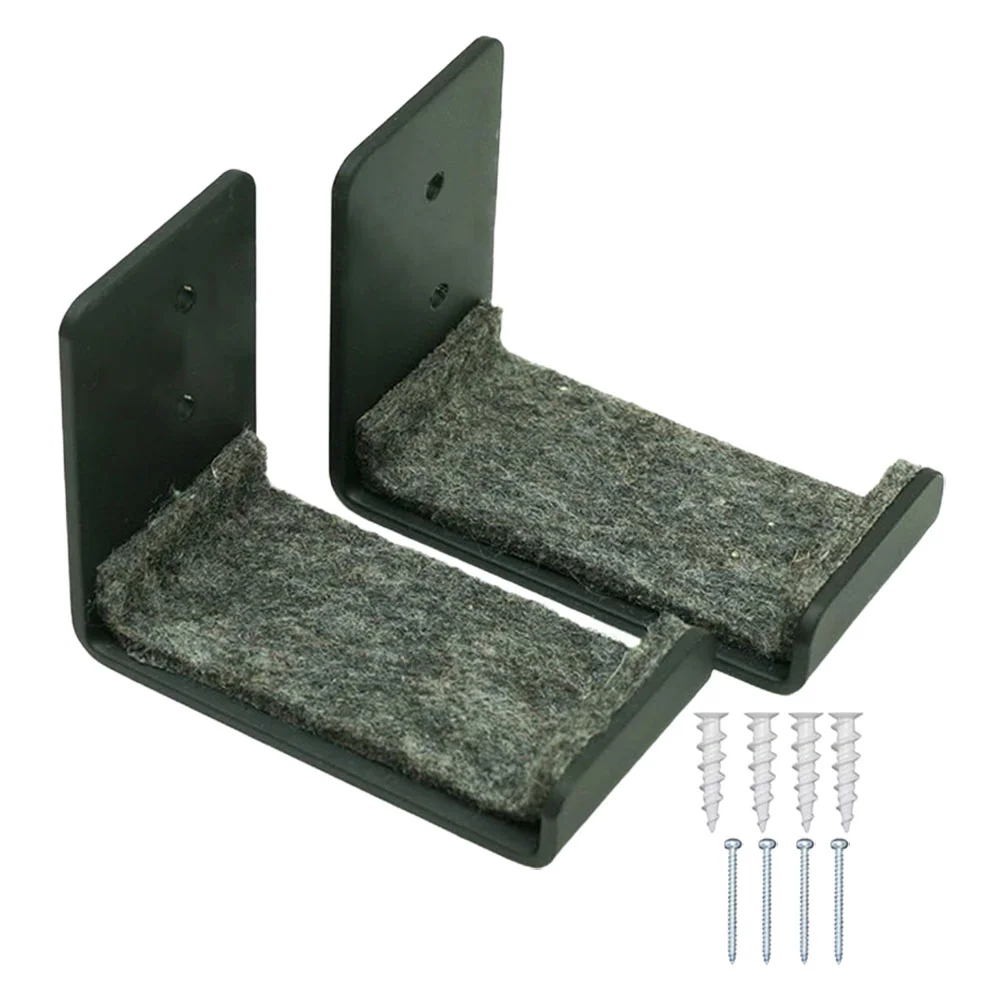 

2 Pcs Display Snowboard Shelf Storage Rack Displaying Bracket Wall Mounted Holder Metal Stand Ski Show