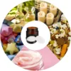 20PCS Small Amber Glass Jars with Black Lids 5/10/15/20/30g Empty Round Jars with Inner Liners for Cream Lotion Candle Powders 6