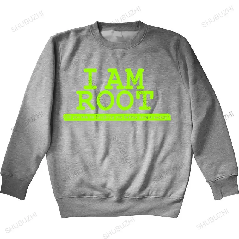 

Новое поступление, Мужская толстовка, осенняя модная толстовка, топ в стиле хип-хоп, I'm Root толстовки Linux By Linux, унисекс, свитшот, тонкий стиль