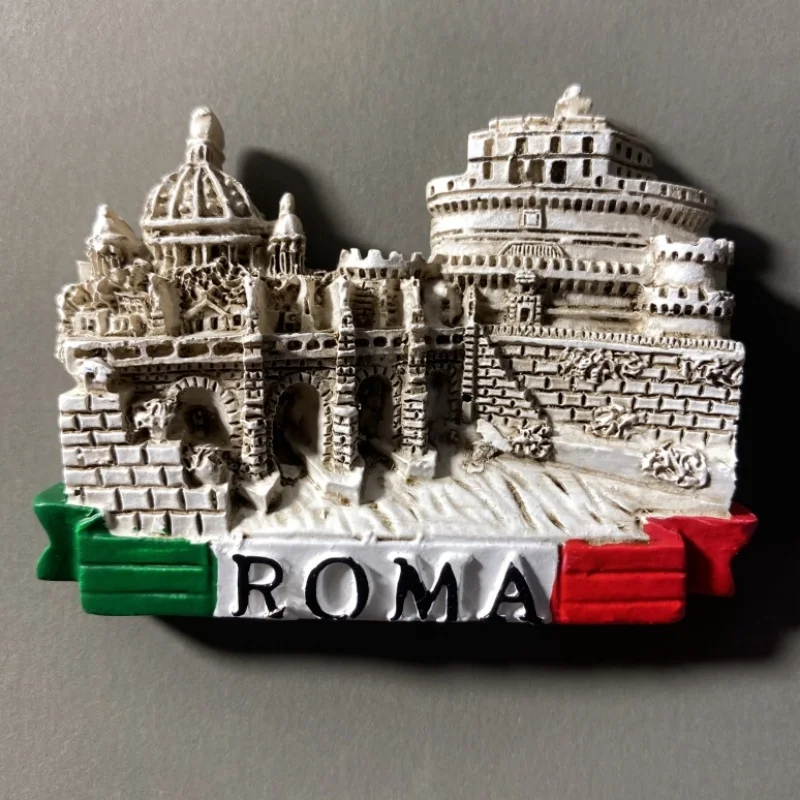 Rome Landmark Buildings & Culture Magnetic Souvenir Stickers