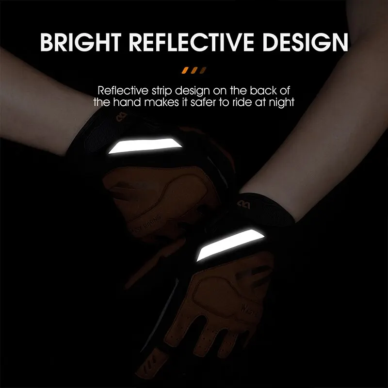 WEST BIKING Motorcycle Bicycle Gloves Touch Screen Full Finger MTB Road Bike Mitts Men Women Gym Wear-Resistant Sport Equipment