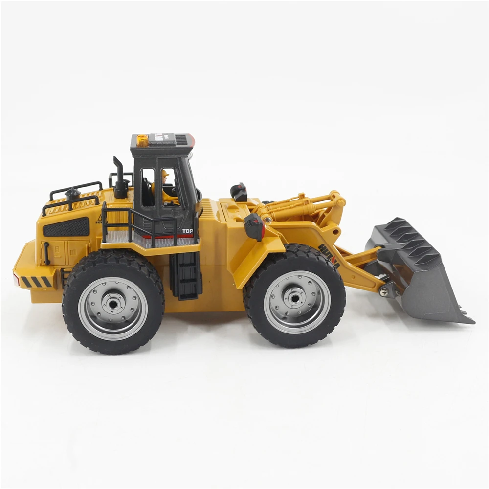 HUINA 1532 1/18 Remote Control Alloy Bulldozer 2.4GHz Crawler Radio Controlled Cars Trucks Engineering Cars Boy Children Gift 4