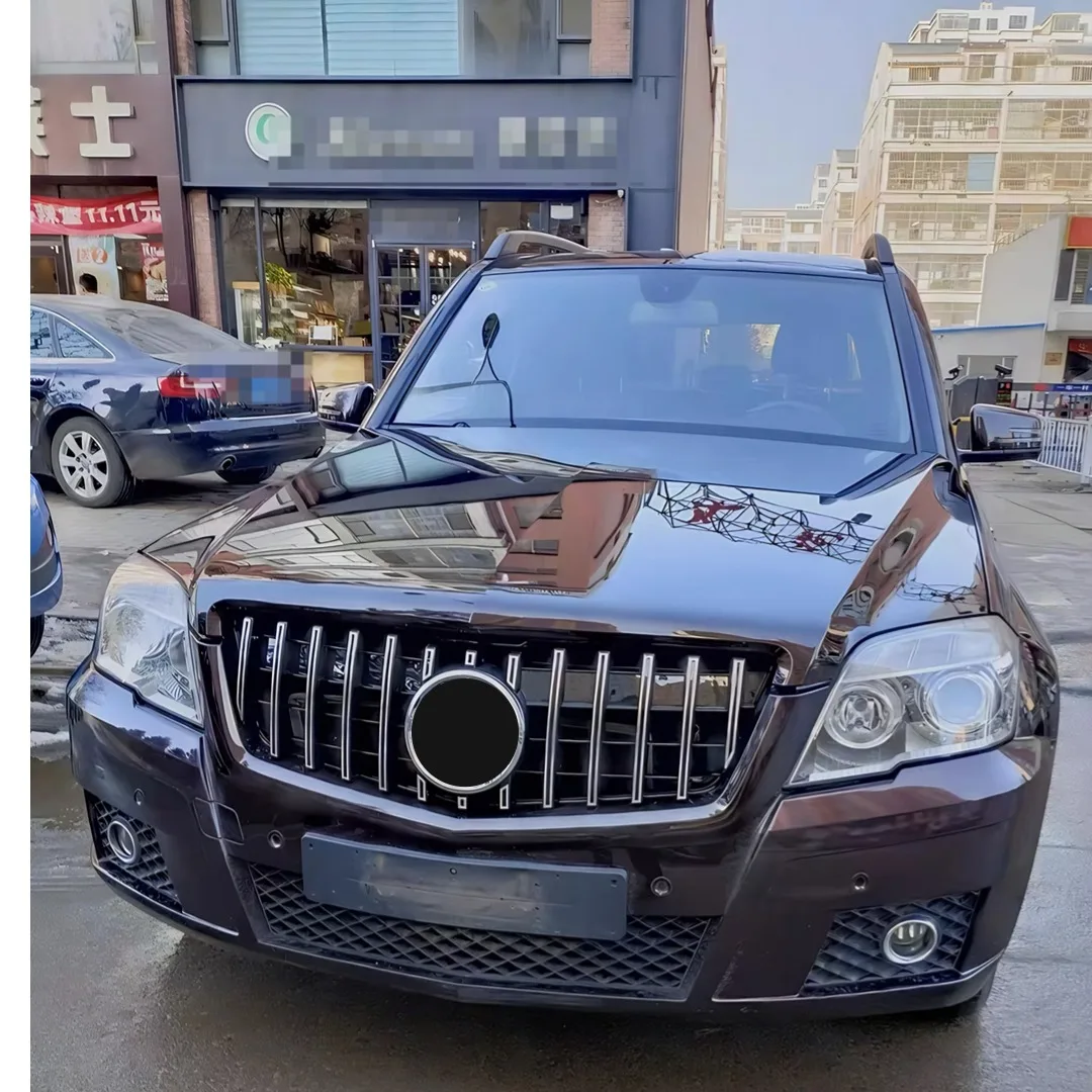 메르세데스 벤츠 GLK X204 GLK220 GLK300 2008-2015 스타즈 GT 스타일용 프론트 인렛 그릴 범퍼 그릴 중간 그리드 메쉬 튜닝 부품