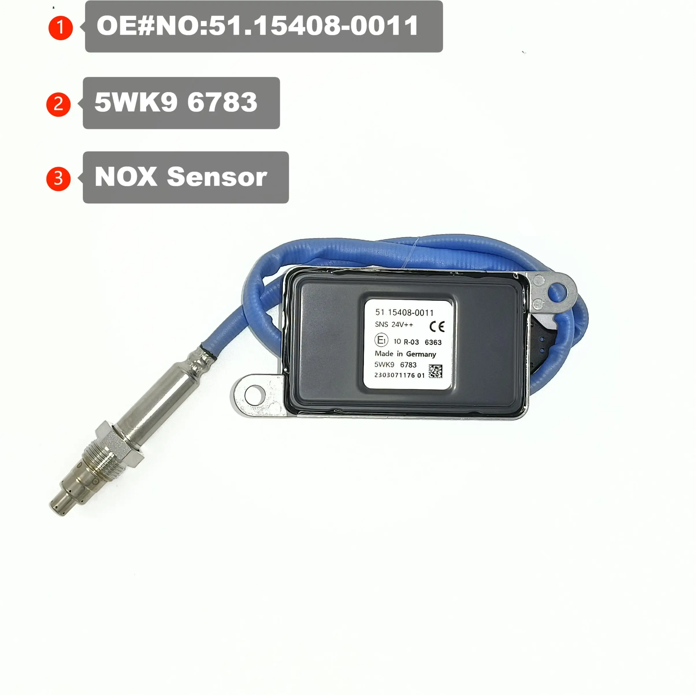 

5WK9 6783 51,15408-001 Датчик NOX, оригинальный новый оптовый датчик кислорода азота для MAN 1