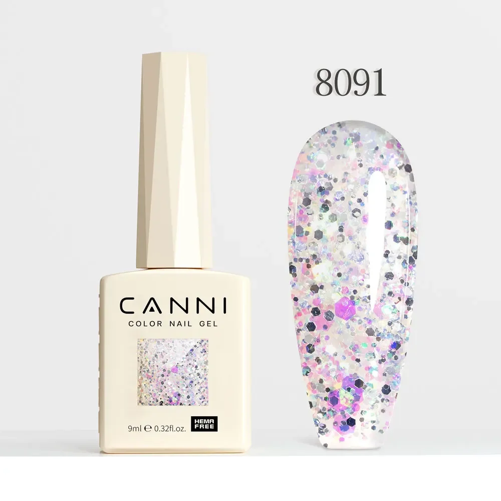 Holographic Glitter Gel Nail Polish – Sparkling Cat Eye Effect with Diamond Shine