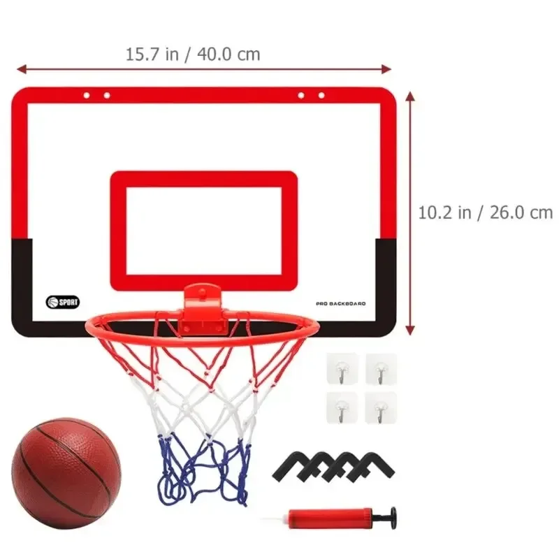 Basketball Hoop Indoor Children Safety Funny Game Mini Home Exercise Basketball Hoop Set Wall Frame Stand
