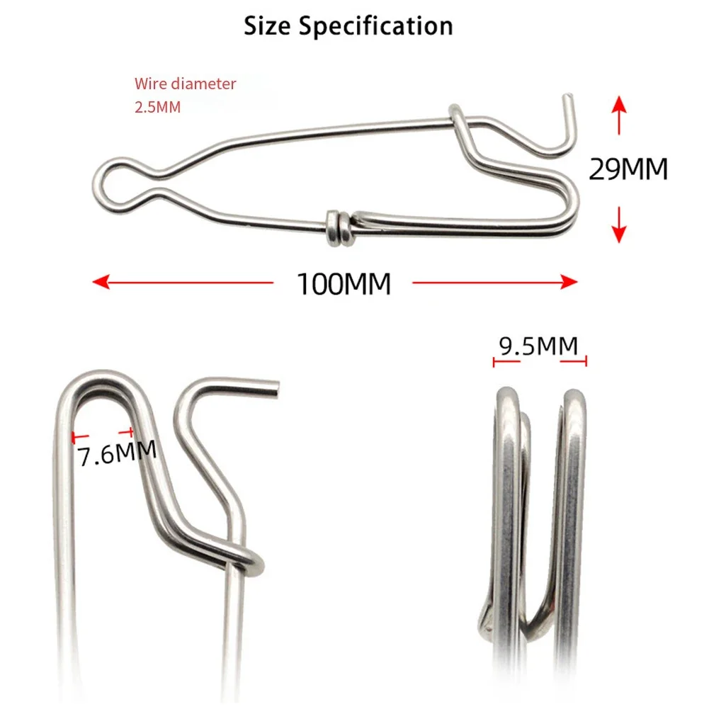 Fishing Trolling Pin er 28cm Stainless Steel Shock Absorption Downriggers Counterweight Ball Connector Sea Fishing Parts