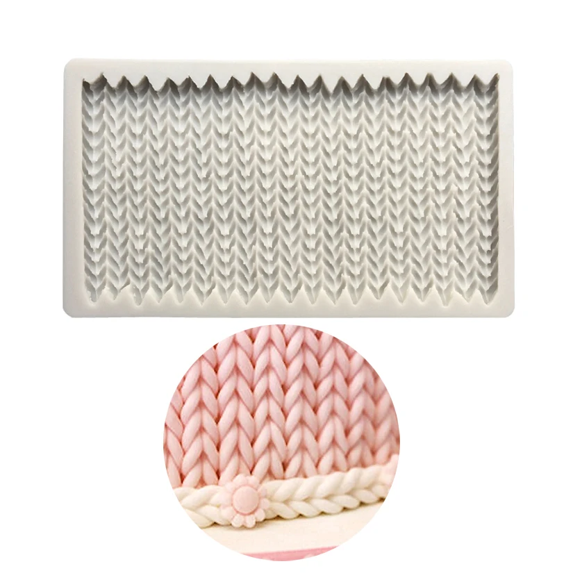 Fondant Mpresson Mat: Sweater Texture Desgn
