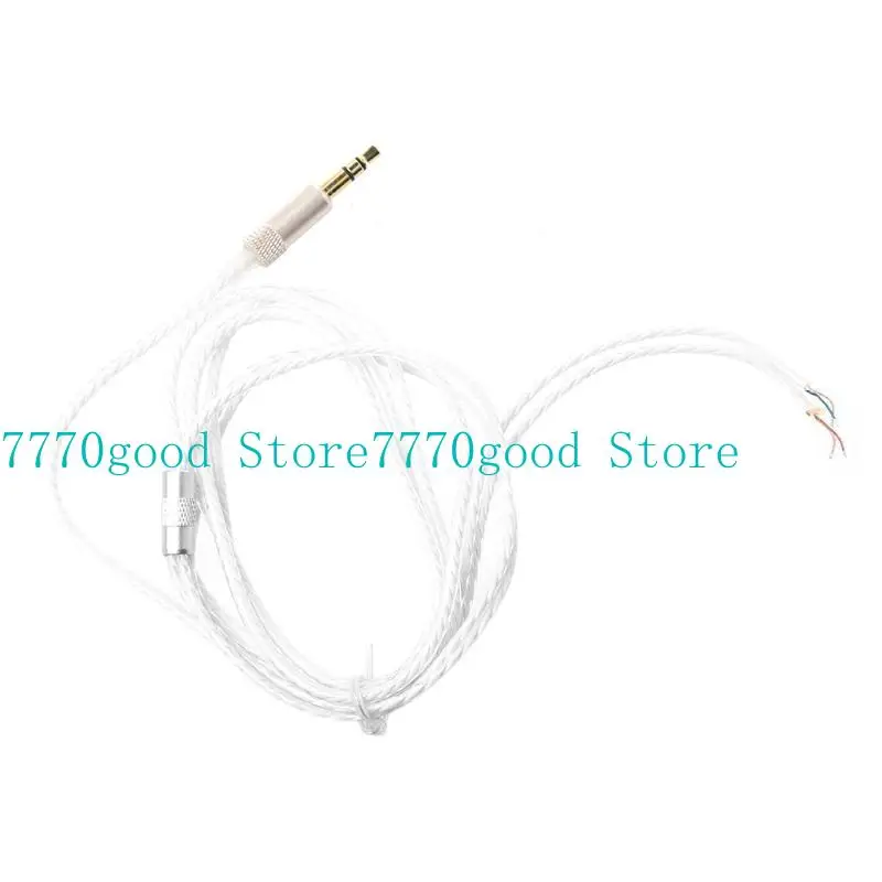 3,5 mm 3-poliger Stecker Audiokabel DIY Kopfhörerkabel ohne Mikrofonkabel Sauerstofffreier Kupferdraht 32 Kerne Audiokabel – Detail 4