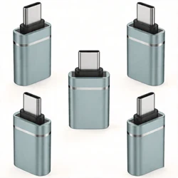 Premium 5 - Pack USB - C to USB - A OTG Adapters - High - Speed Charging & Data Sync Converter (Grey)