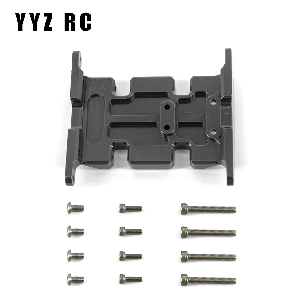Chassis Gearbox Mount Transmission Holder Skid Plate Metal For Axial Scx10 Upgrade Parts Rc Crawler Car Accessories 1/10 Scale 5