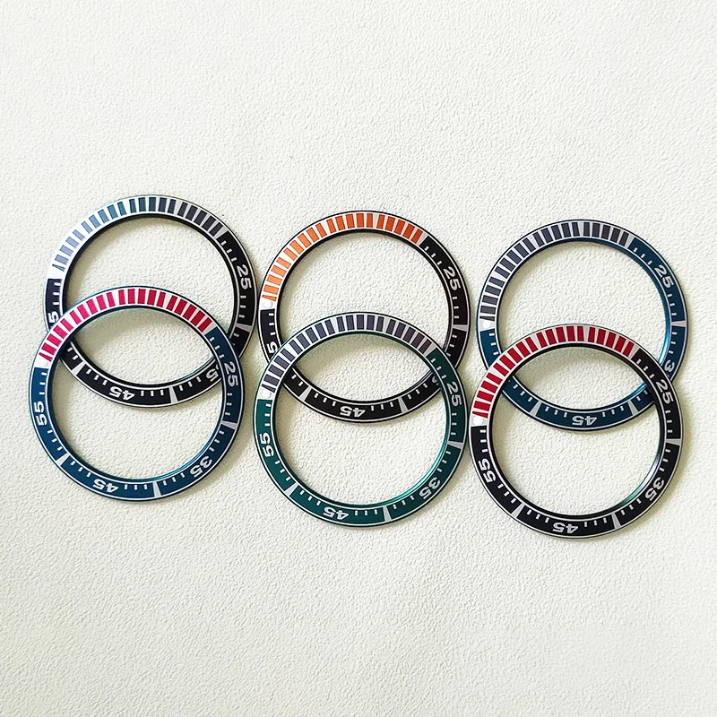 Mod 40Mm X 31.6Mm Inserto Lunetta Orologio Adatto Serie Seiko King Samurai Water Ghost Srpf79K1 Nh35 Nh36 Cassa Dell'Orologio Retrofit Parti Lunetta