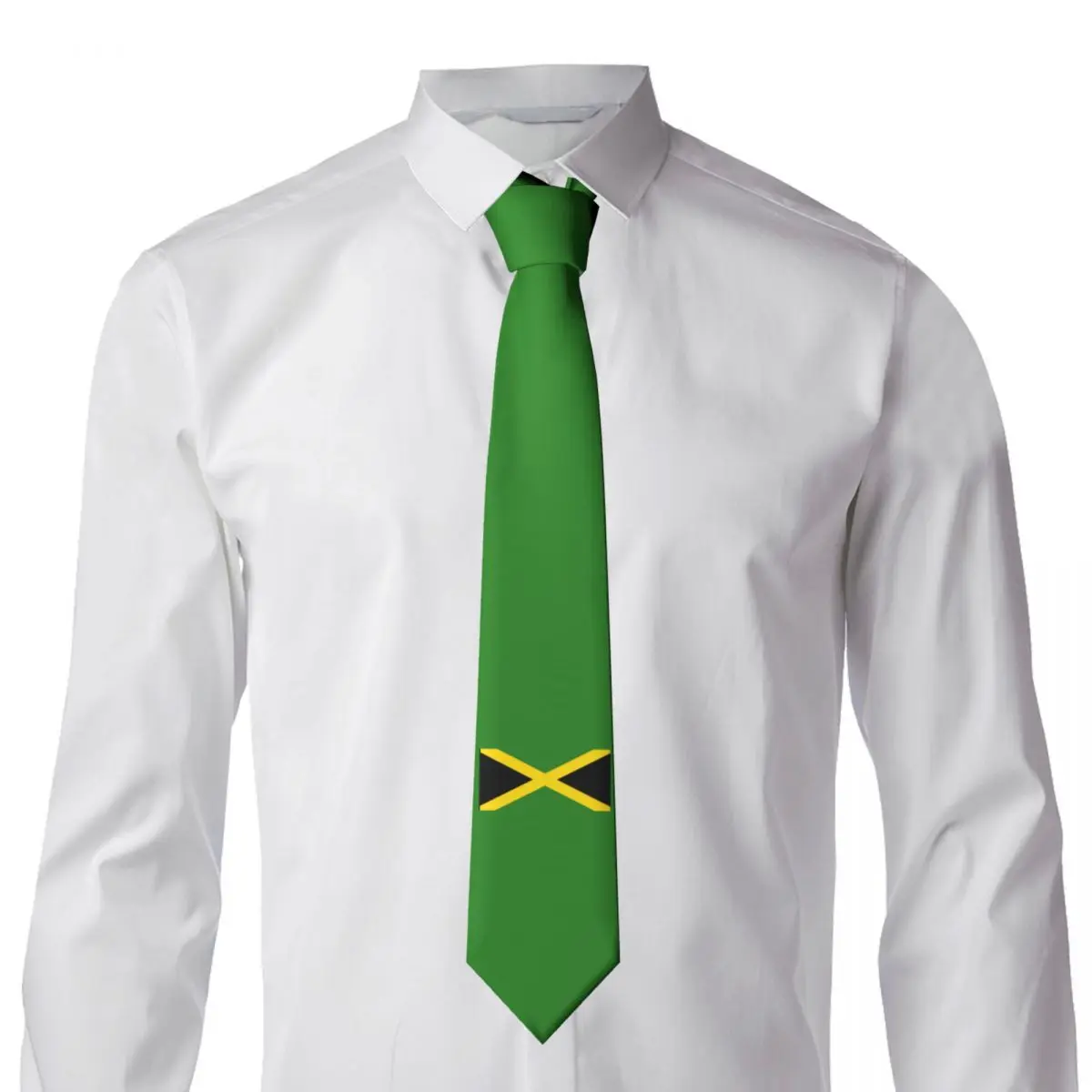 

Jamaica Flag Tie Geometric Daily Wear Neck Ties Elegant Neck Tie For Men Design Collar Tie Necktie Xmas Gift