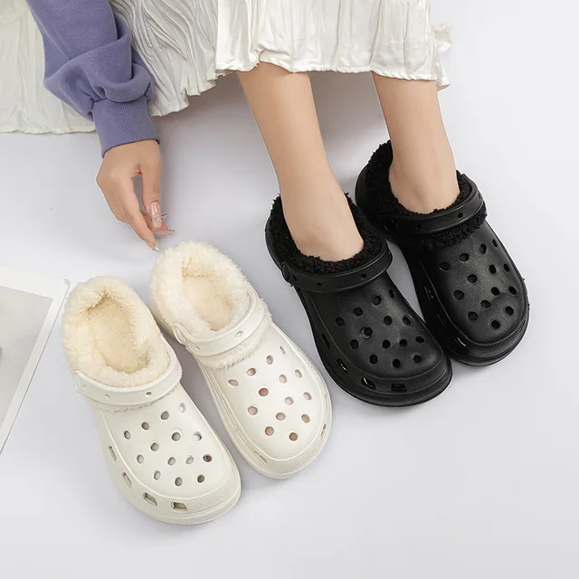 Zapatos Forro Plantillas Zuecos Peludo Croc Forro Plantillas