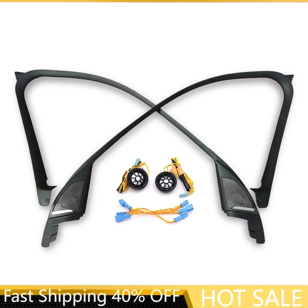 

Car Tweeter Cover Frame Kit For Bmw F47 F48 X1 Series Front Door Speaker Audio High Frequency Loudspeaker Hron Trumpet With Wire