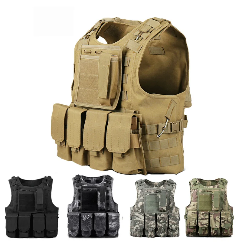 Gilet Da Caccia Tattico Mens Military Field Battle Airsoft Molle Gilet Assault Plate Carrier Combat Vest Airsoft Equipement
